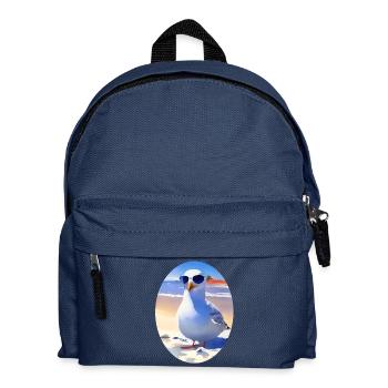 Cool seagull - Kids' Backpack - navy - Front