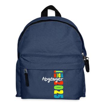 Kiga Abgänger 2025 - Kindergarten Abschied - Kinder Rucksack - Navy - Vorne