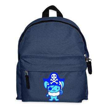 Petit lapin mignon Patch pour l’œil du capitaine - Sac à dos Enfant - bleu marine - Devant