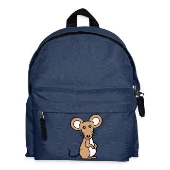 souris souris mignon petit rat rongeur amical - Sac à dos Enfant - bleu marine - Devant