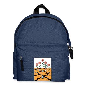 Kraft blüht aus Widrigkeiten – Resilience Art - Kinder Rucksack - Navy - Vorne