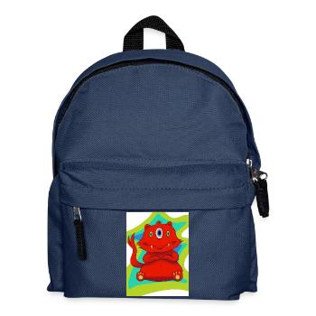 Monstre a trois yeux - Sac à dos Enfant - bleu marine - Devant