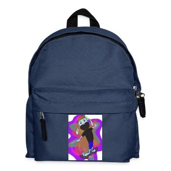 le lapin skateur - Sac à dos Enfant - bleu marine - Devant