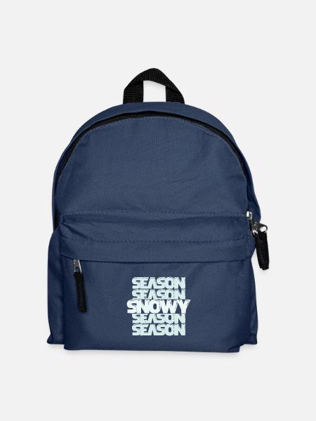Winterzeit Schnee - Kinder Rucksack - Navy