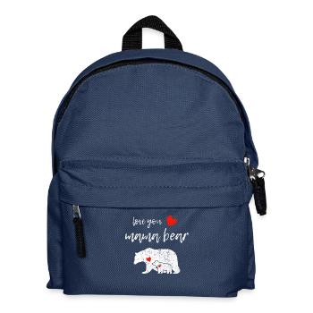 Love you mama bear - Kinder Rucksack - Navy - Vorne