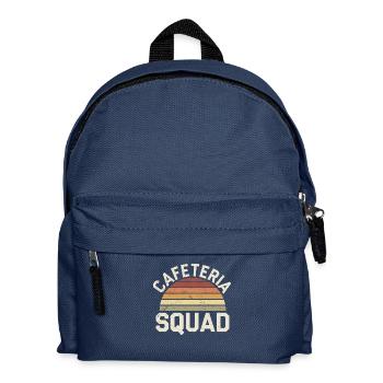 Team and lunch break - Kids' Backpack - navy - Front