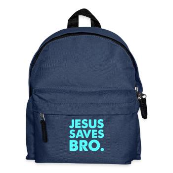 Jésus sauve mon frère - Sac à dos Enfant - bleu marine - Devant