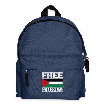 Free Palestine Flagge - Kinder Rucksack - Navy - Vorne
