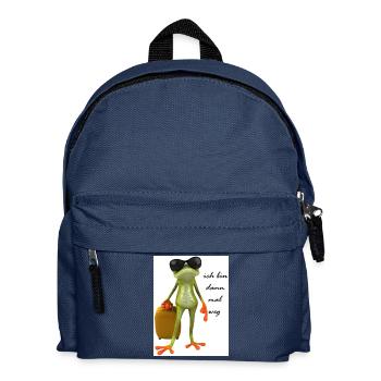 ich bin dann mal weg - Kinder Rucksack - Navy - Vorne