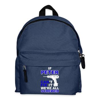 Peter Birthday gift idea Love T-shirt fun - Kids' Backpack - navy - Front