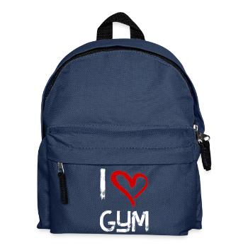 I love gym - Kinder Rucksack - Navy - Vorne
