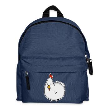 Emma das Huhn - Premium Longsleeve - Women - Kinder Rucksack - Navy - Vorne