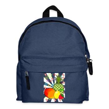 80s Fruit Fruits Fruit Retro Teen - Kids' Backpack - navy - Front