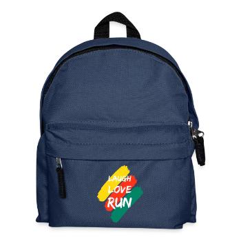 Laugh Love Run - Kids' Backpack - navy - Front