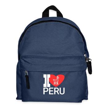 Pays préféré : le pérou - Sac à dos Enfant - bleu marine - Devant