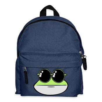 Frosch witzig Sonnenbrille - Kinder Rucksack - Navy - Vorne