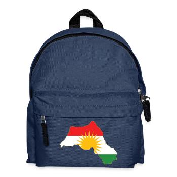 Kurdistan Region Face Mask / Protection - Kids' Backpack - navy - Front