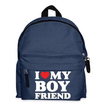 I Love My Boyfriend - Kids' Backpack - navy - Front