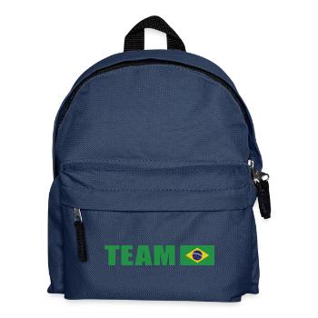 Support-Team Brasilien - Kinder Rucksack - Navy - Vorne