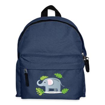 Bébé éléphant agitant - Sac à dos Enfant - bleu marine - Devant