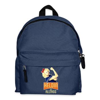 Heldin des Alltags - Kinder Rucksack - Navy - Vorne