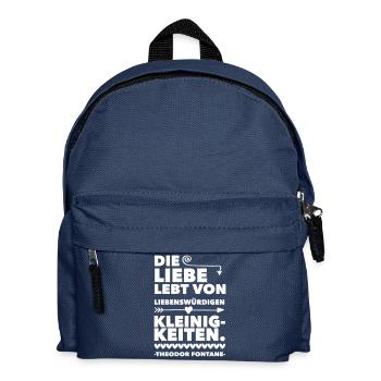 Die Liebe - Kinder Rucksack - Navy - Vorne