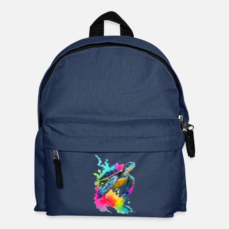 Meeresschildkröte - Kinder Rucksack - Navy