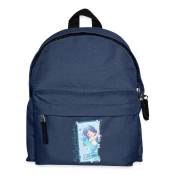 Bye Bye Kindergarten Hallo Schule Schulkind 2026 - Kinder Rucksack - Navy - Vorne