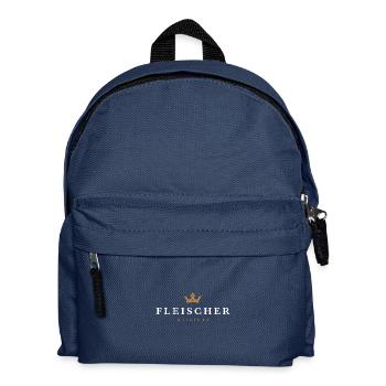 Fleischer Original Familienlogo - Kinder Rucksack - Navy - Vorne