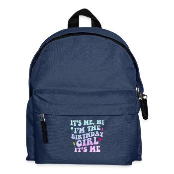 It's Me – I'm the Birthday Girl Gift Bday Party - Kinder Rucksack - Navy - Vorne