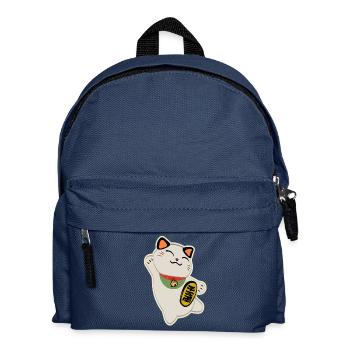 Maneki Neko (chat chanceux) - Sac à dos Enfant - bleu marine - Devant