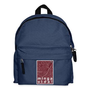Munich hipster carte de la ville rouge minga oida! - Sac à dos Enfant - bleu marine - Devant
