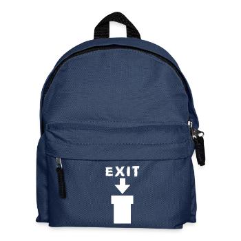 Exit Comic Retro Design - Kids' Backpack - navy - Front