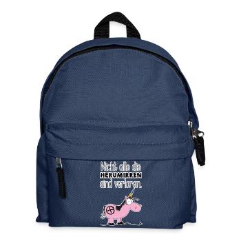 Not all those who wander around are lost... - Kids' Backpack - navy - Front