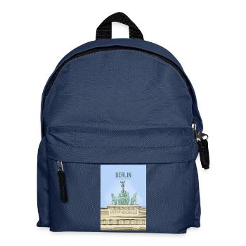 Berlin, Allemagne - Sac à dos Enfant - bleu marine - Devant
