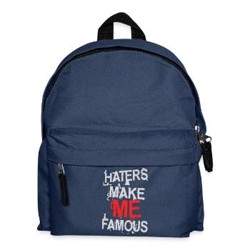 HATERS MAKE ME FAMOUS - Kids' Backpack - navy - Front