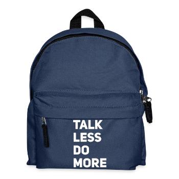 Talk less do more - Kids' Backpack - navy - Front