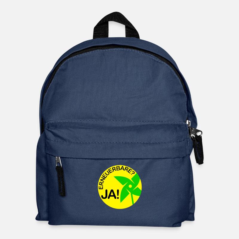 erneuerbare? ja! (rund) - Kinder Rucksack - Navy