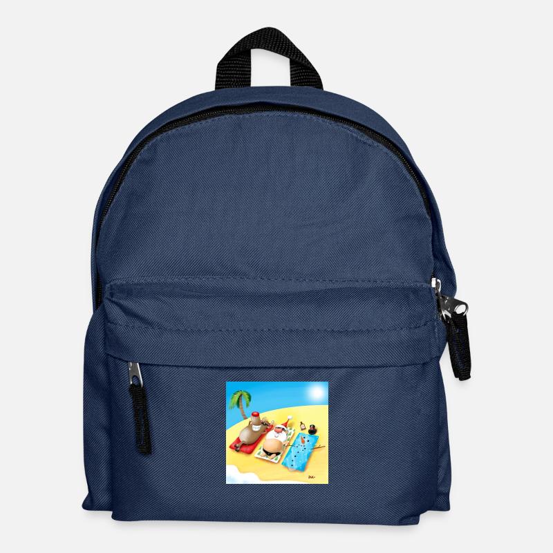 Santa Beach - Kids' Backpack - navy