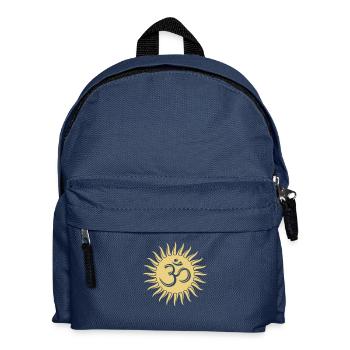 Om soleil, bouddhisme, spirituel, yoga, méditation - Sac à dos Enfant - bleu marine - Devant