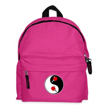 ping pong, yin yang team - Kinder Rucksack - Fuchsia - Vorne