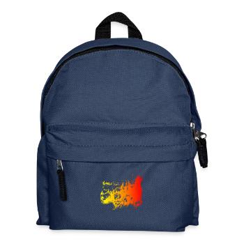 Feuer - Kinder Rucksack - Navy - Vorne