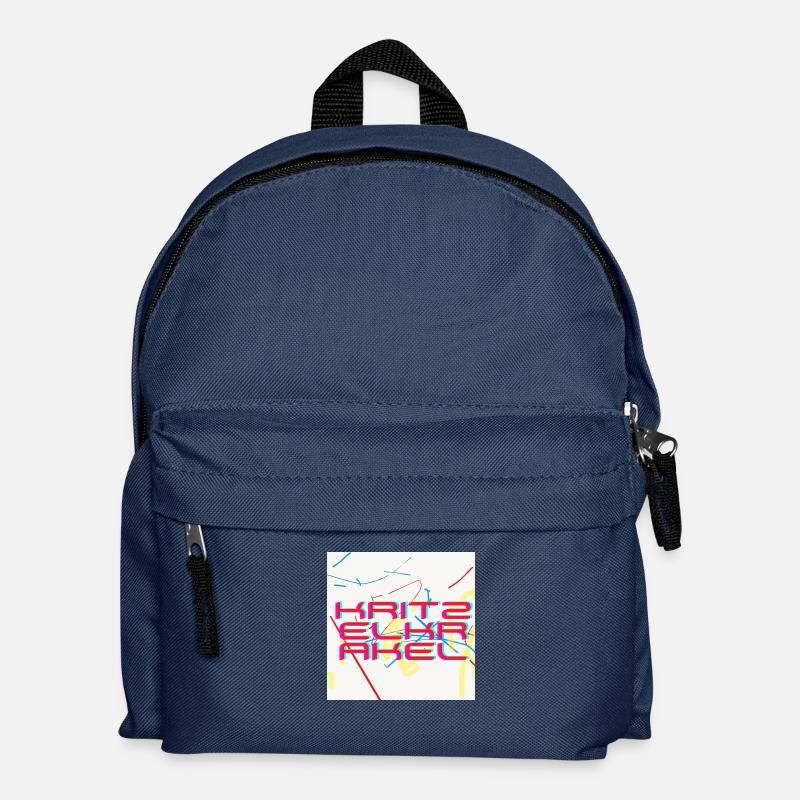 Doodle scribbles - Kids' Backpack - navy