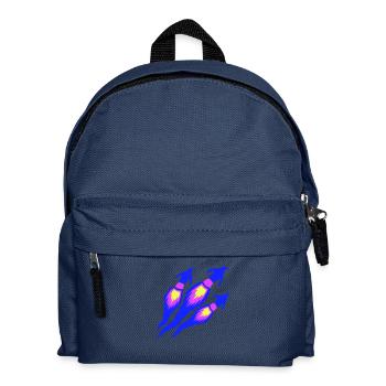3 Funny Penguins Rockets Fire Team Flight Flying - Kids' Backpack - navy - Front