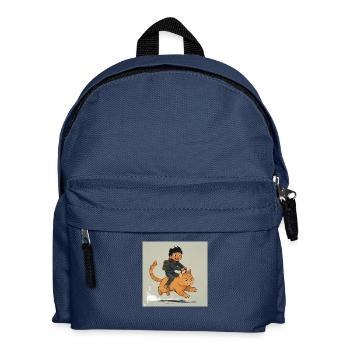 Reiten - Kinder Rucksack - Navy - Vorne