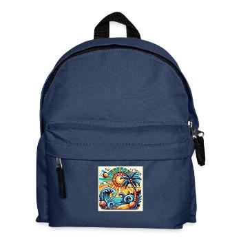 Tropical sunset - Kids' Backpack - navy - Front