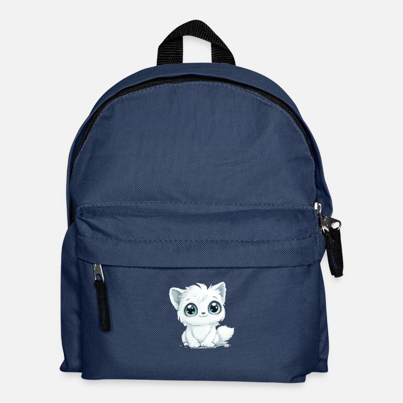 Niedliche Kawaii Katze - Geschenk - Süß - Kinder Rucksack - Navy