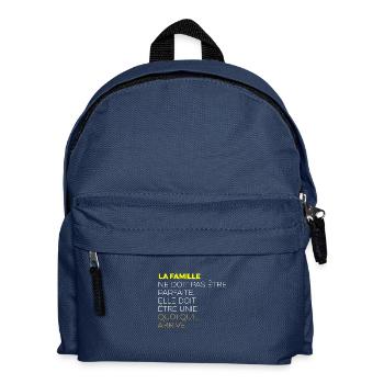 famille - Sac à dos Enfant - bleu marine - Devant