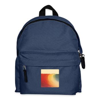 La vague parfaite sur votre chemise. - Sac à dos Enfant - bleu marine - Devant