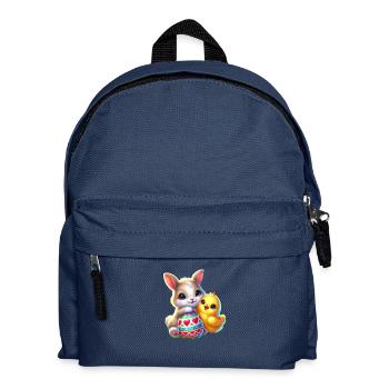 Easter Bunny Chick Egg - Kids' Backpack - navy - Front